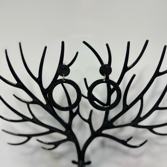 Acrylic Statement Earrings - Picture 2 of 3